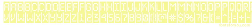 ALcdnovacm-Schriftart – Gelbe Schriften