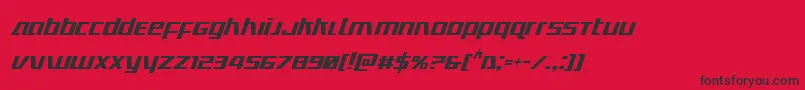 Ultramarinescondital Font – Black Fonts on Red Background