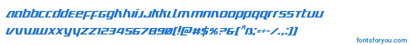 Ultramarinescondital Font – Blue Fonts on White Background