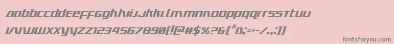 Ultramarinescondital Font – Gray Fonts on Pink Background