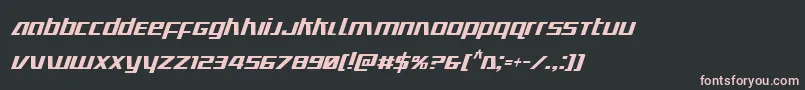 Ultramarinescondital Font – Pink Fonts on Black Background