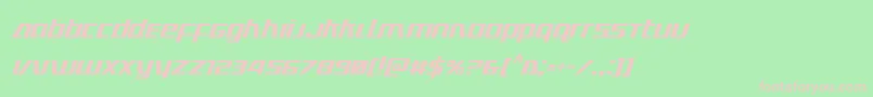 Ultramarinescondital Font – Pink Fonts on Green Background