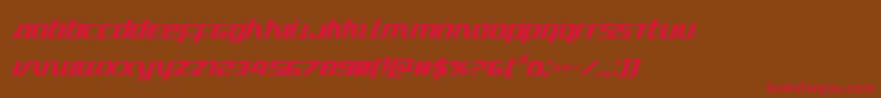 Ultramarinescondital Font – Red Fonts on Brown Background