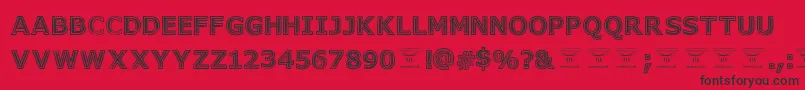 GeneseestBlack Font – Black Fonts on Red Background
