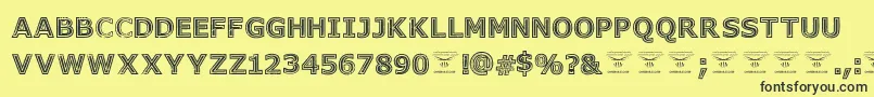 GeneseestBlack Font – Black Fonts on Yellow Background
