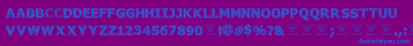 GeneseestBlack Font – Blue Fonts on Purple Background