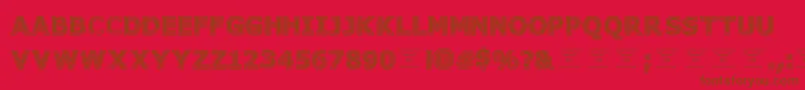 GeneseestBlack Font – Brown Fonts on Red Background