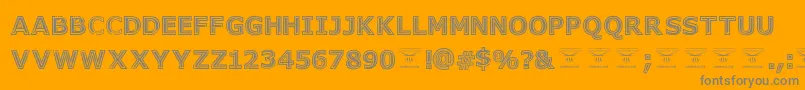 GeneseestBlack Font – Gray Fonts on Orange Background