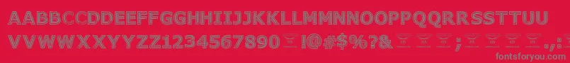 GeneseestBlack Font – Gray Fonts on Red Background
