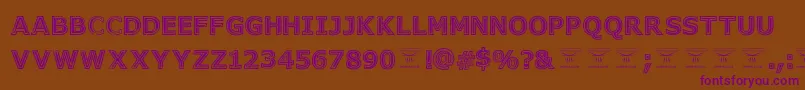 GeneseestBlack Font – Purple Fonts on Brown Background