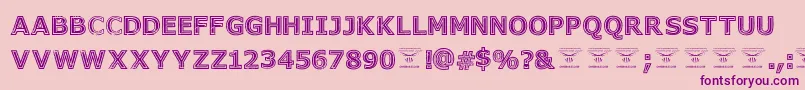 GeneseestBlack Font – Purple Fonts on Pink Background