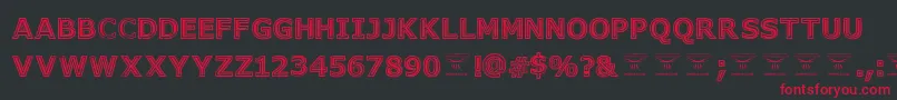 GeneseestBlack Font – Red Fonts on Black Background