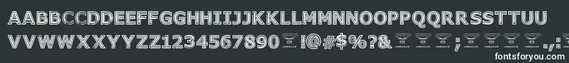Шрифт GeneseestBlack – белые шрифты на чёрном фоне