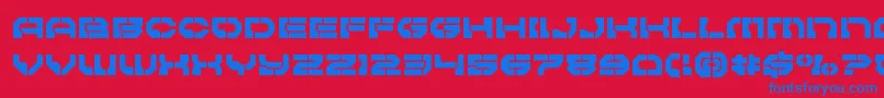 Шрифт Pulsarclass – синие шрифты на красном фоне