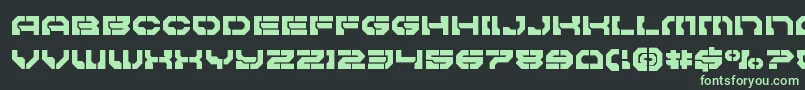 Pulsarclass-fontti – vihreät fontit mustalla taustalla