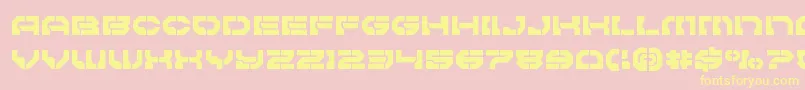 Pulsarclass Font – Yellow Fonts on Pink Background