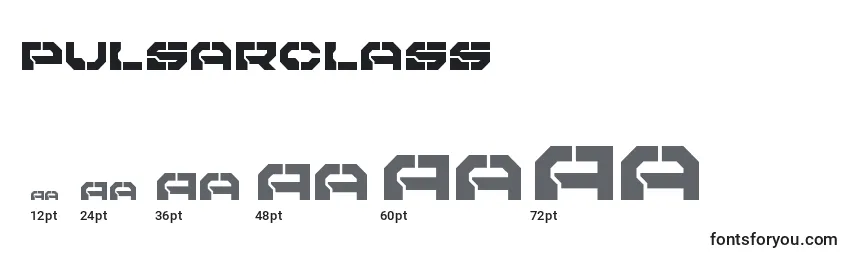 Pulsarclass Font Sizes