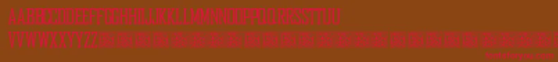 HbmBureauDonationware Font – Red Fonts on Brown Background