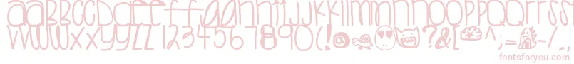 Sweettea Font – Pink Fonts on White Background