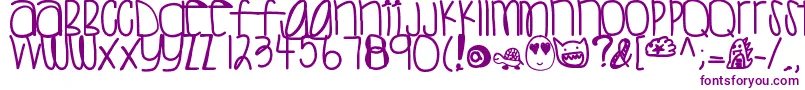 Sweettea-fontti – violetit fontit