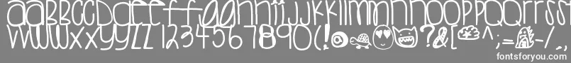 Sweettea Font – White Fonts on Gray Background