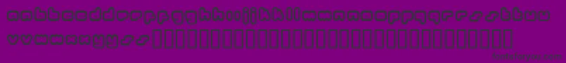 Bukkake Font – Black Fonts on Purple Background