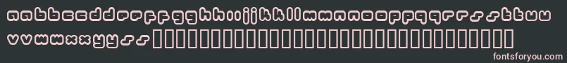 Bukkake Font – Pink Fonts on Black Background