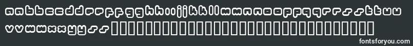 フォントBukkake – 黒い背景に白い文字