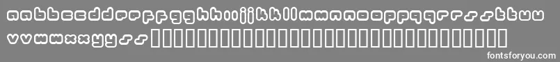 Bukkake Font – White Fonts on Gray Background