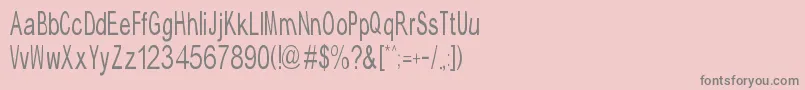 More about TypicalAbc Font TypicalAbc Font – Gray Fonts on Pink Background