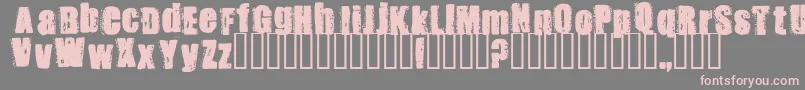 Stank Font – Pink Fonts on Gray Background