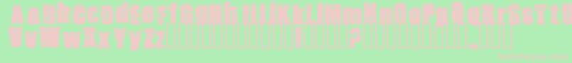 Stank Font – Pink Fonts on Green Background