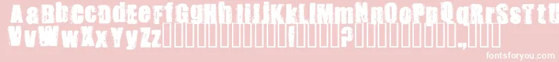 Stank Font – White Fonts on Pink Background