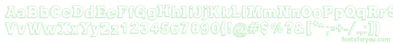 GregoryPackaging Font – Green Fonts on White Background