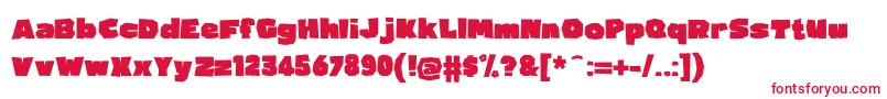 Osmanthus Font – Red Fonts on White Background