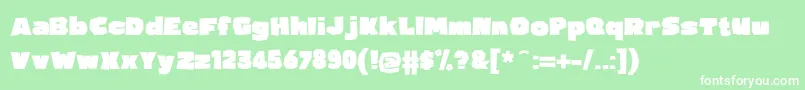 Osmanthus Font – White Fonts on Green Background