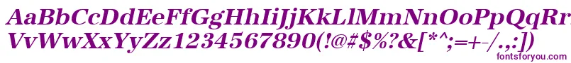 UrwantiquatBoldOblique Font – Purple Fonts on White Background