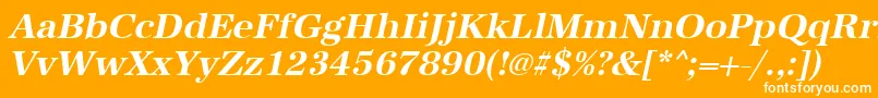 UrwantiquatBoldOblique Font – White Fonts on Orange Background