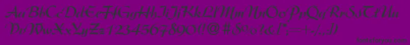 ArgentineBold Font – Black Fonts on Purple Background
