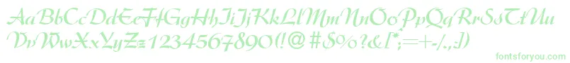 ArgentineBold Font – Green Fonts on White Background