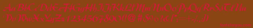 ArgentineBold Font – Red Fonts on Brown Background