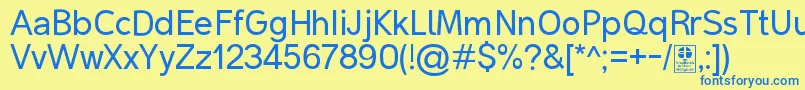 MalterSansDemo Font – Blue Fonts on Yellow Background