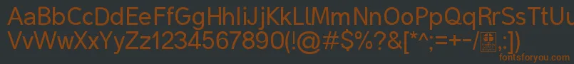 MalterSansDemo Font – Brown Fonts on Black Background