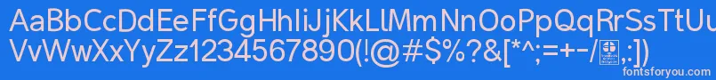 MalterSansDemo Font – Pink Fonts on Blue Background