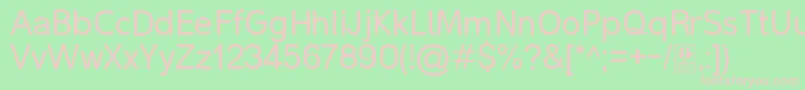 MalterSansDemo Font – Pink Fonts on Green Background