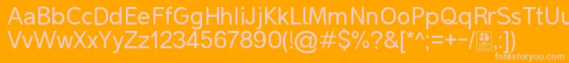MalterSansDemo Font – Pink Fonts on Orange Background