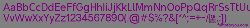 MalterSansDemo Font – Purple Fonts on Gray Background