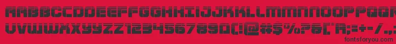 Supersubmarinehalf Font – Black Fonts on Red Background