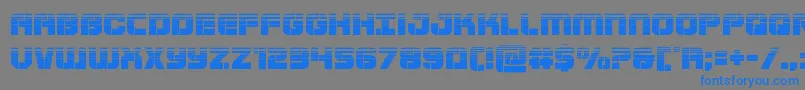 Supersubmarinehalf Font – Blue Fonts on Gray Background