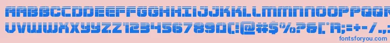 Supersubmarinehalf Font – Blue Fonts on Pink Background